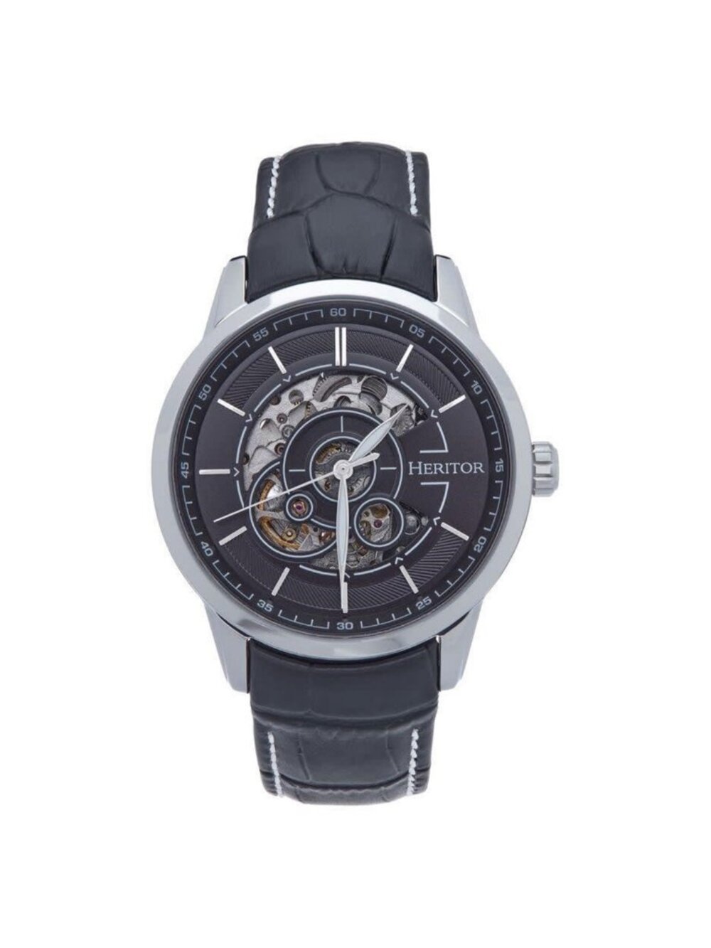 NWT Heritor Davies Black Dial Men's Watch
